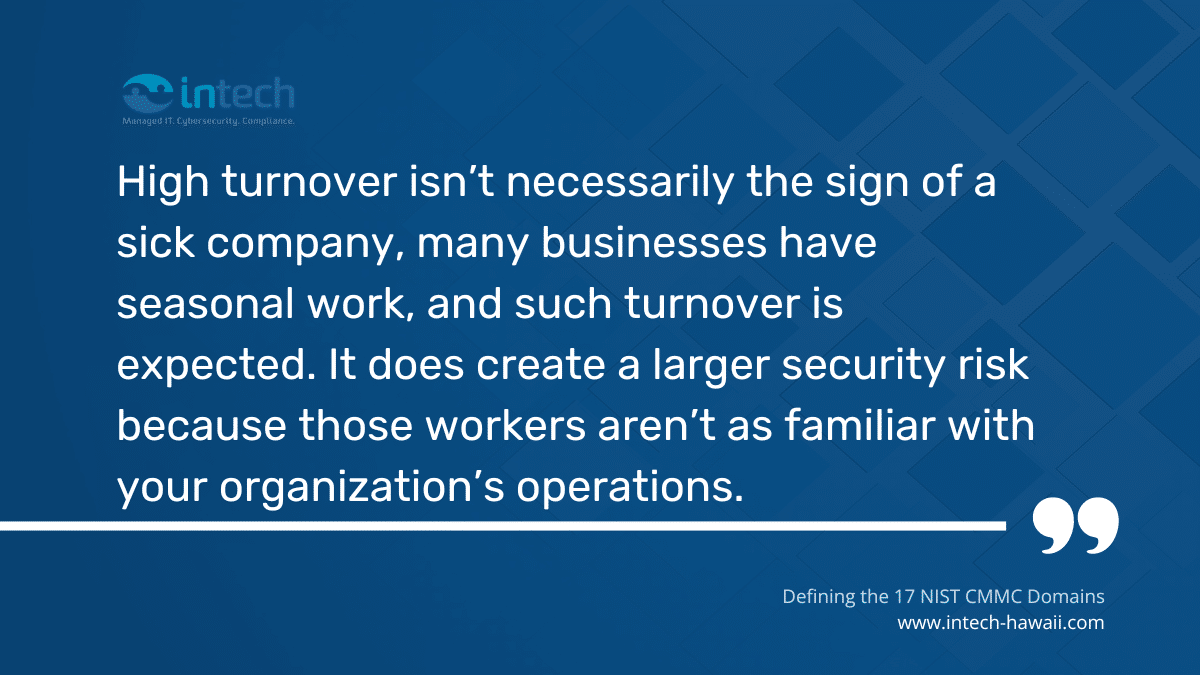 High turnover isn’t necessarily the sign of a sick company, many businesses have seasonal work
