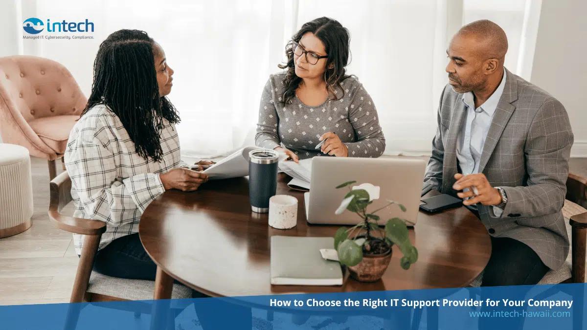 Business consulting with their IT Support Provider