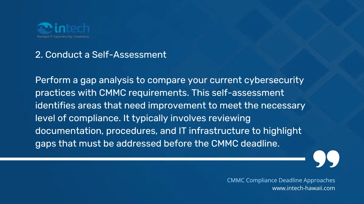 Conduct a Self-Assessment