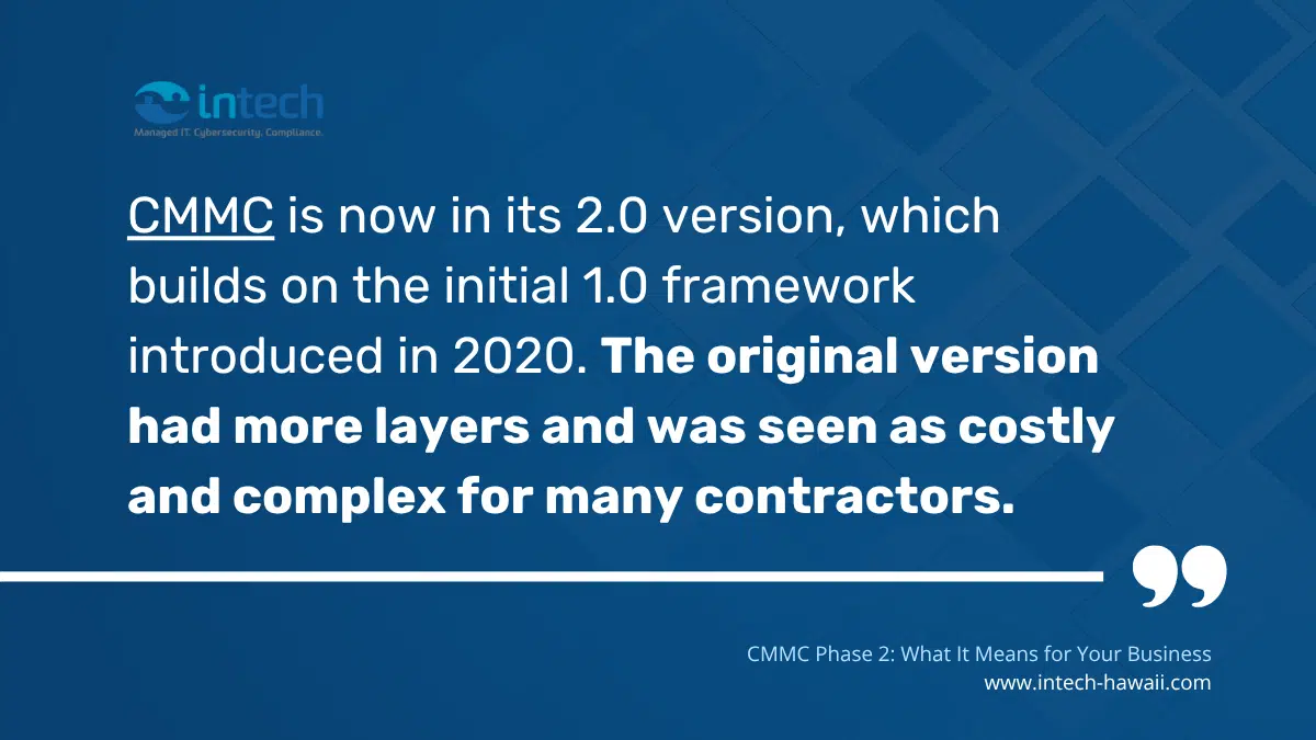 What is CMMC Phase 2?